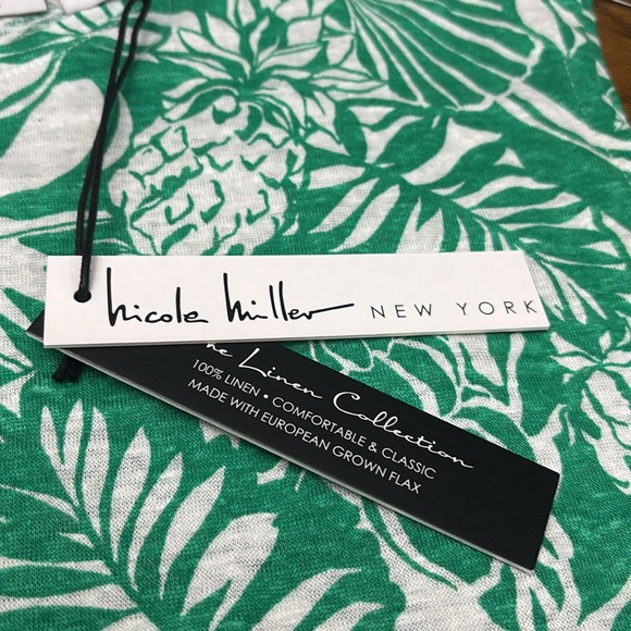 NICOLE MILLER Linen T Shirt BNWT - Picture 5 of 9